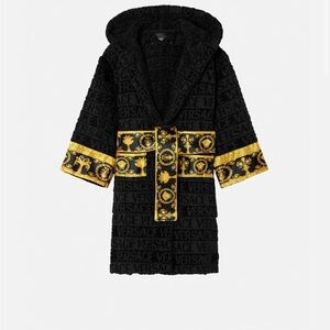 Versace Black and Gold Youth Robe